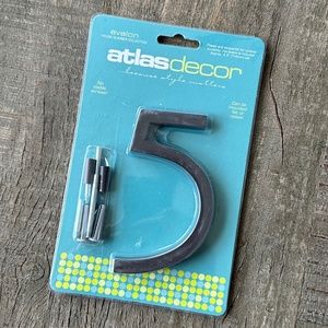 Atlas Homewares Modern #5 House Number in Aged Bronze